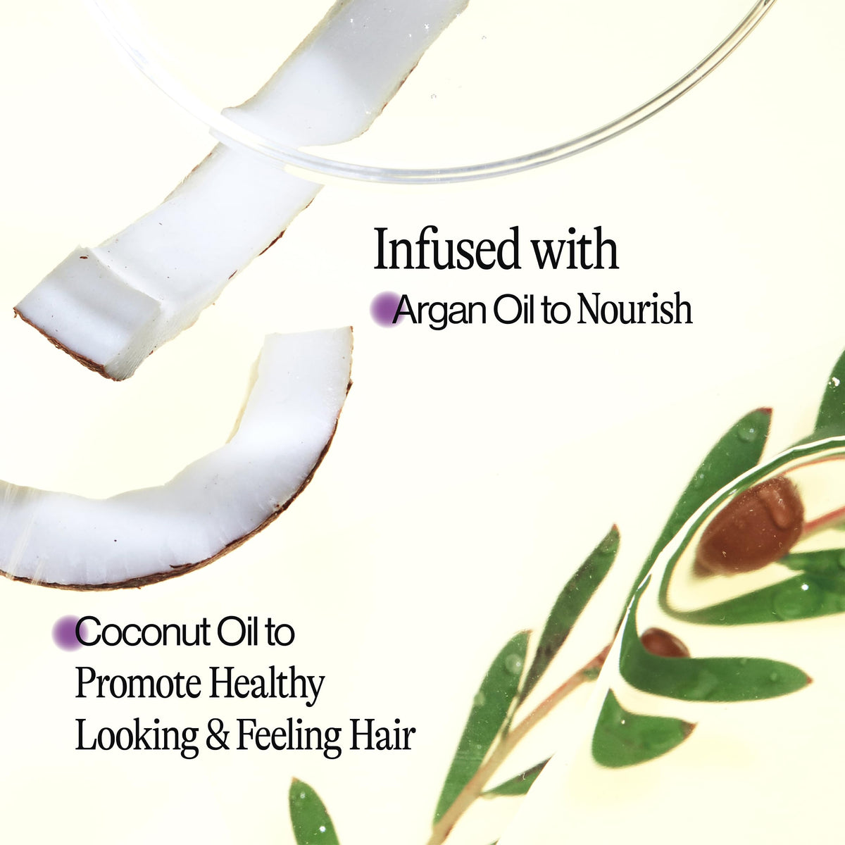 EVA NYC Mane Magic Nourishing Hair Oil applied to mid-lengths and ends for smoothness.