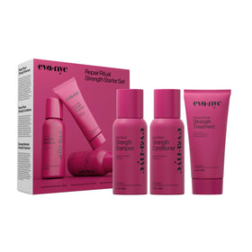 Eva NYC Repair Ritual Shampoo bottle illustrating strength-focused formula for damaged hair
