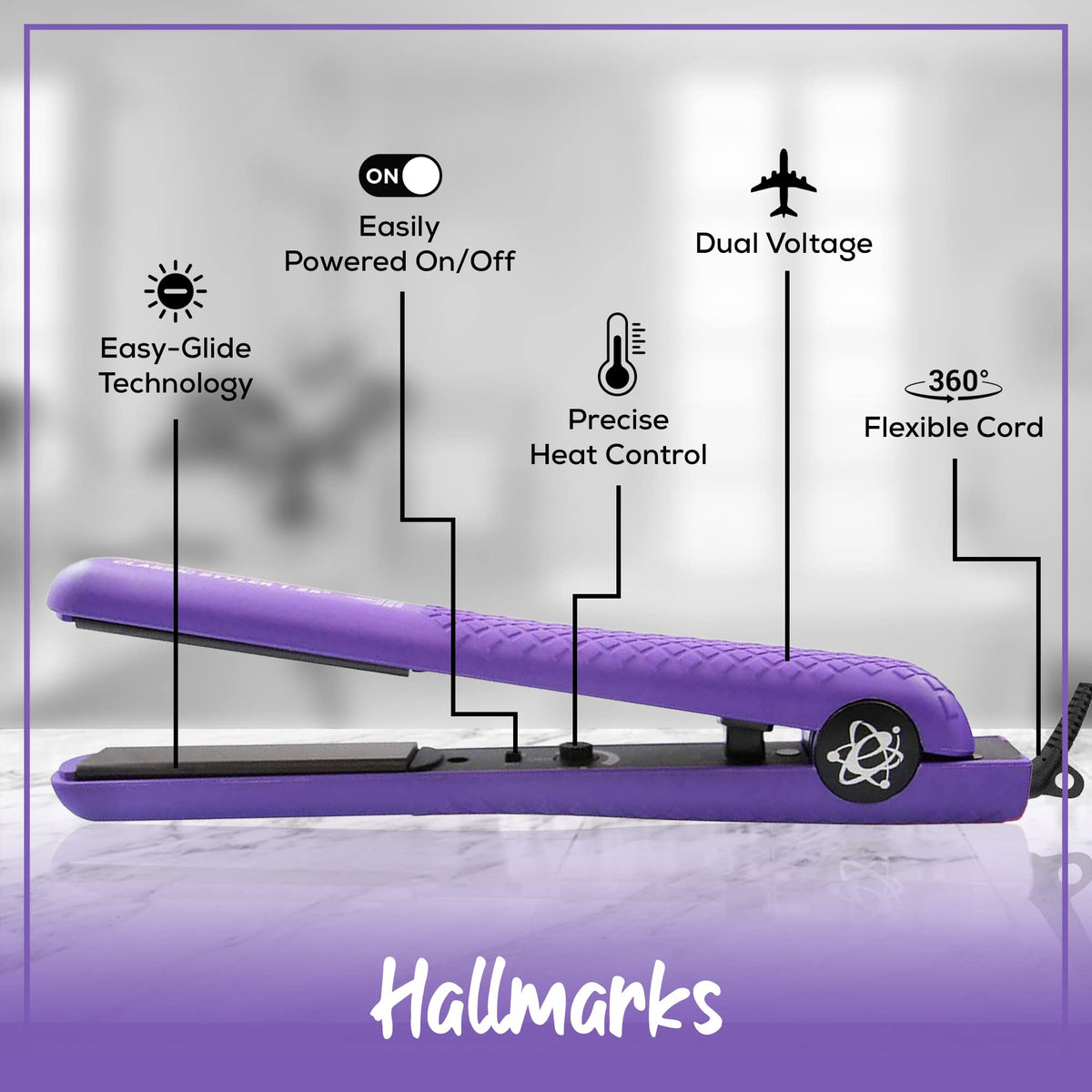 Evalectric Classic Styler negative ion technology helps tame frizz.