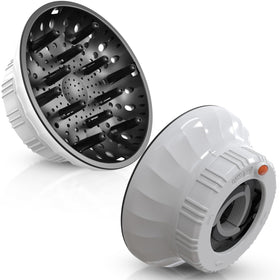 The Evalunira diffuser adapts to 1.4-2.4 inch nozzles for versatile use