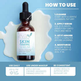 Eva Naturals niacinamide tone-clarity image highlights smoother texture and refined pores