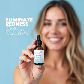 Eva Naturals rosehip oil nourishes skin in a close-up bottle shot