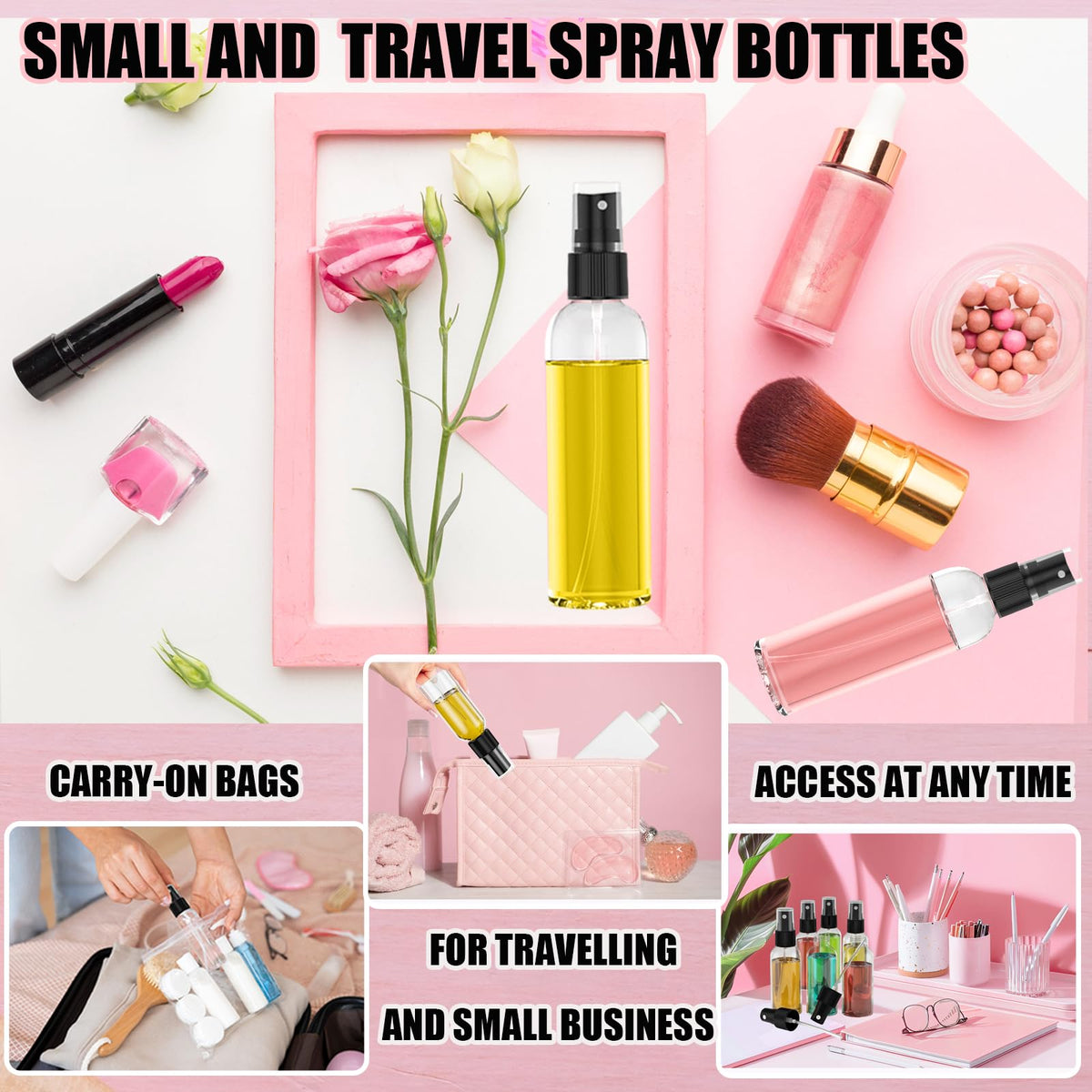 EVANCENT 60ml travel container with leakproof nozzle for on-the-go use