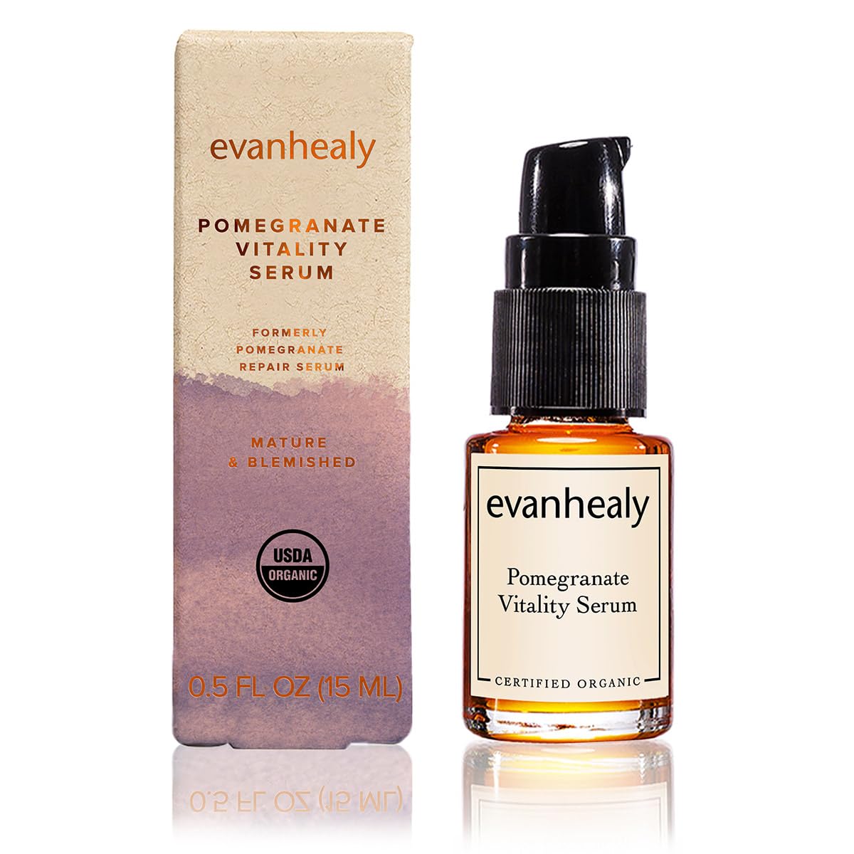 evanhealy Pomegranate Vitality Serum dropper enables precise, controlled application