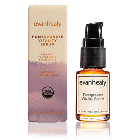 evanhealy Pomegranate Vitality Serum dropper enables precise, controlled application