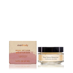 Evanhealy Rose Vetiver cream texture closeup reveals smooth non-greasy finish