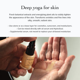 evanhealy Sea Algae Serum bottle-closeup with sea buckthorn oil for nourishment
