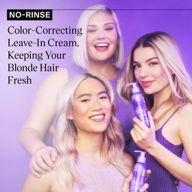 EVANYC salon-fresh blonde look after use on styled hair.