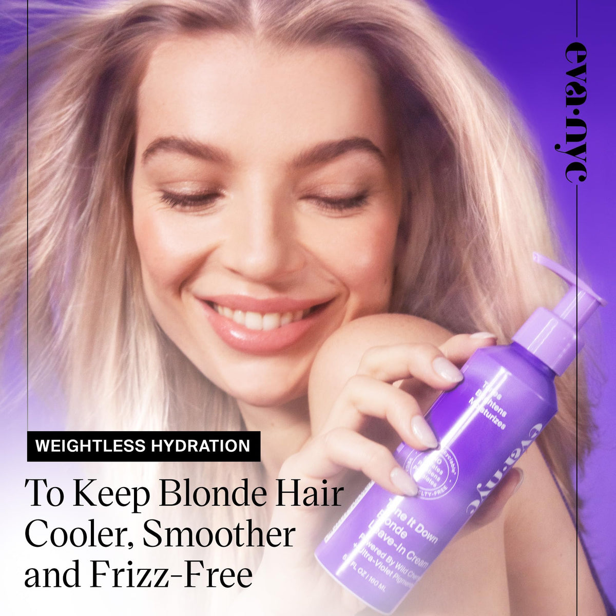 EVANYC Tone It Down purple toner pump neutralizing brassy tones.
