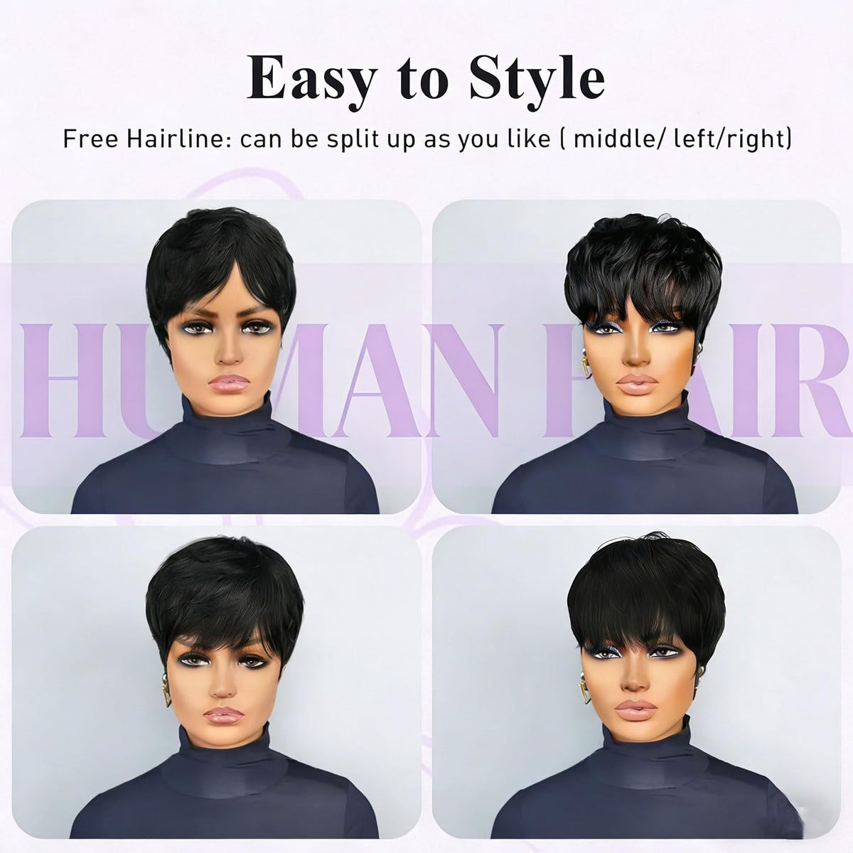 Evasens human-hair wig designed for Black women with realistic look