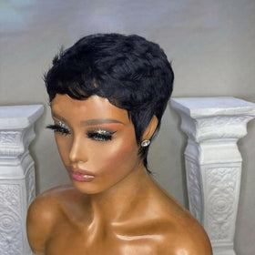 Evasens Human Hair Wig with breathable cap for comfortable all-day wear