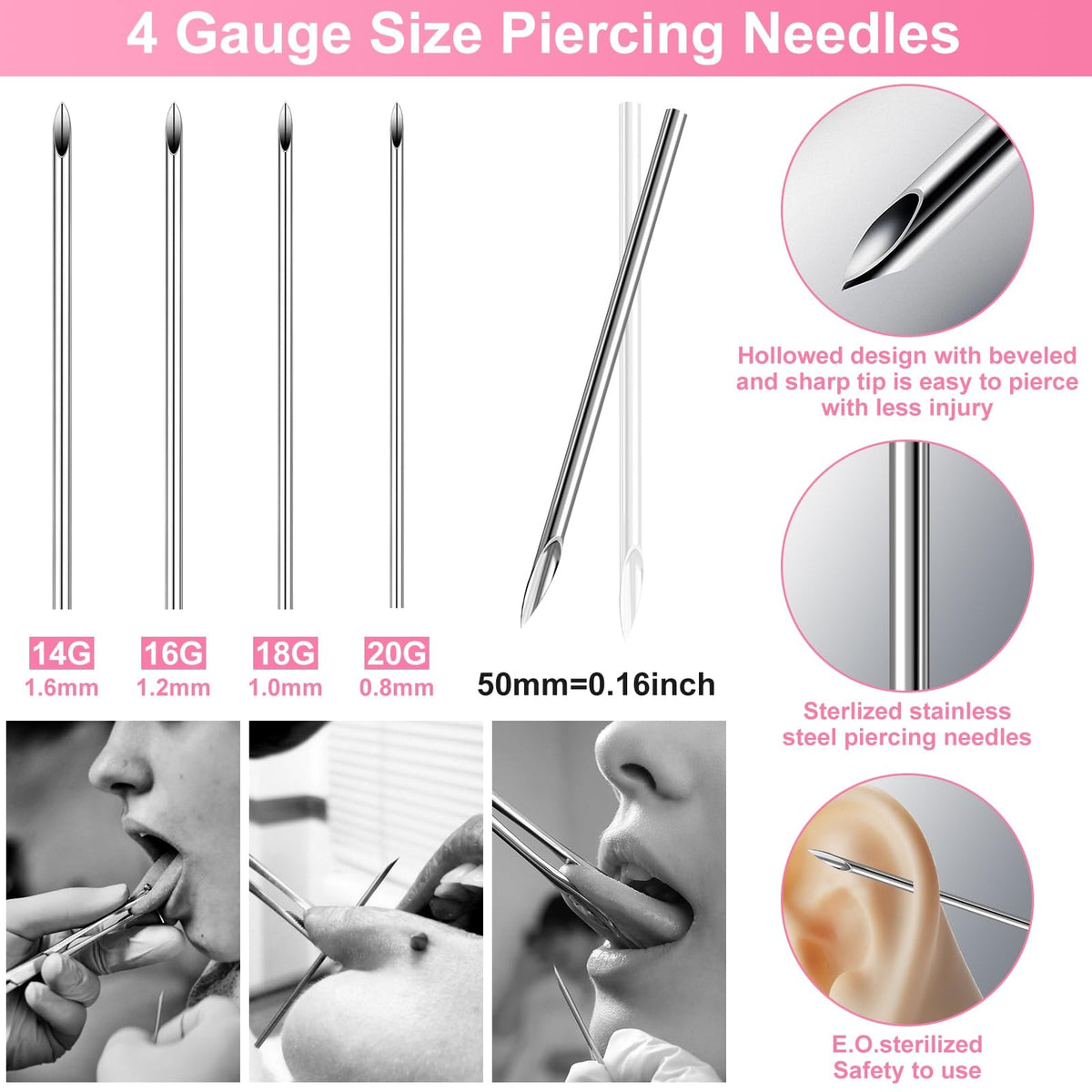 Evatage disposable clamps for steady piercing positioning