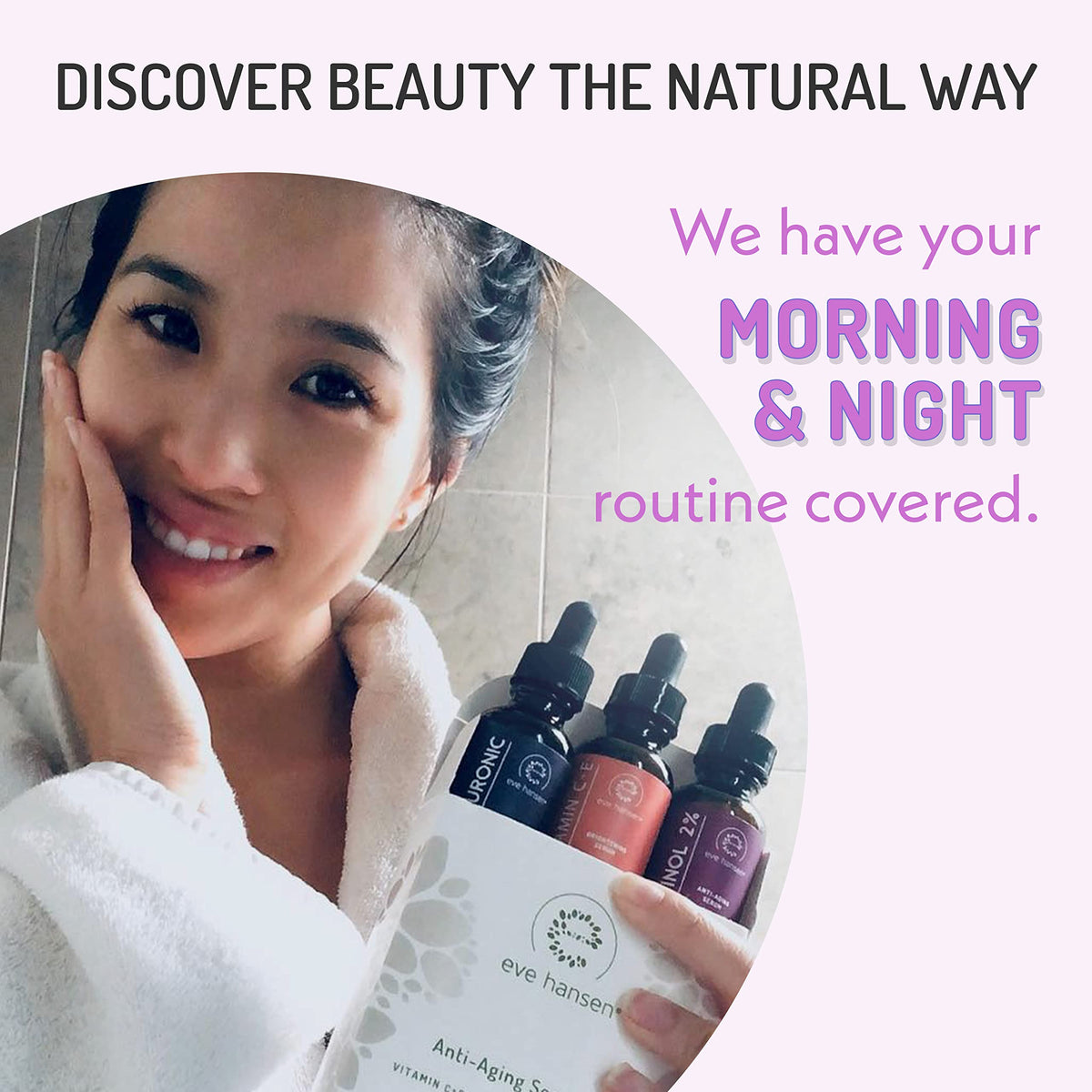 Eve Hansen Retinol Serum 2% night routine setup.