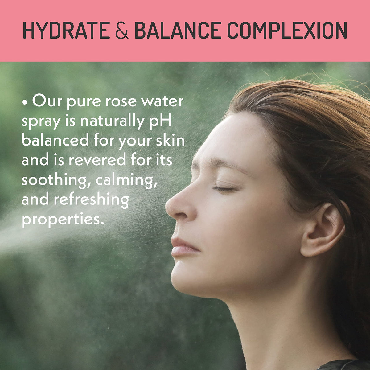 USA-made vegan Eve Hansen Rose Water Spray in a clean package