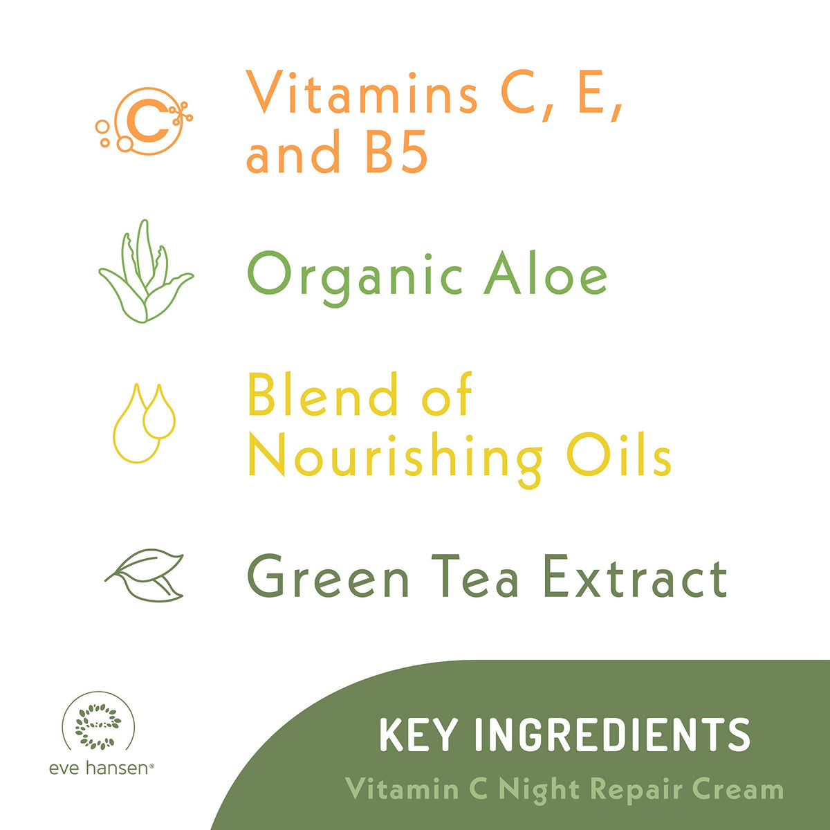Packaging box for Eve Hansen Vitamin C Night Cream