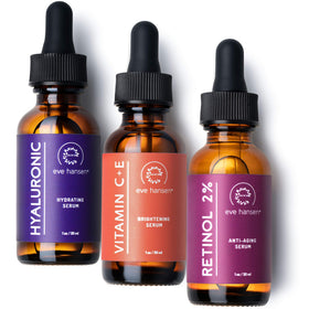 Eve Hansen Vitamin C Serum 1oz bottle for brightening and antioxidant support.