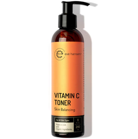 Eve Hansen Vitamin C Toner bottle front view for hydrating skin.