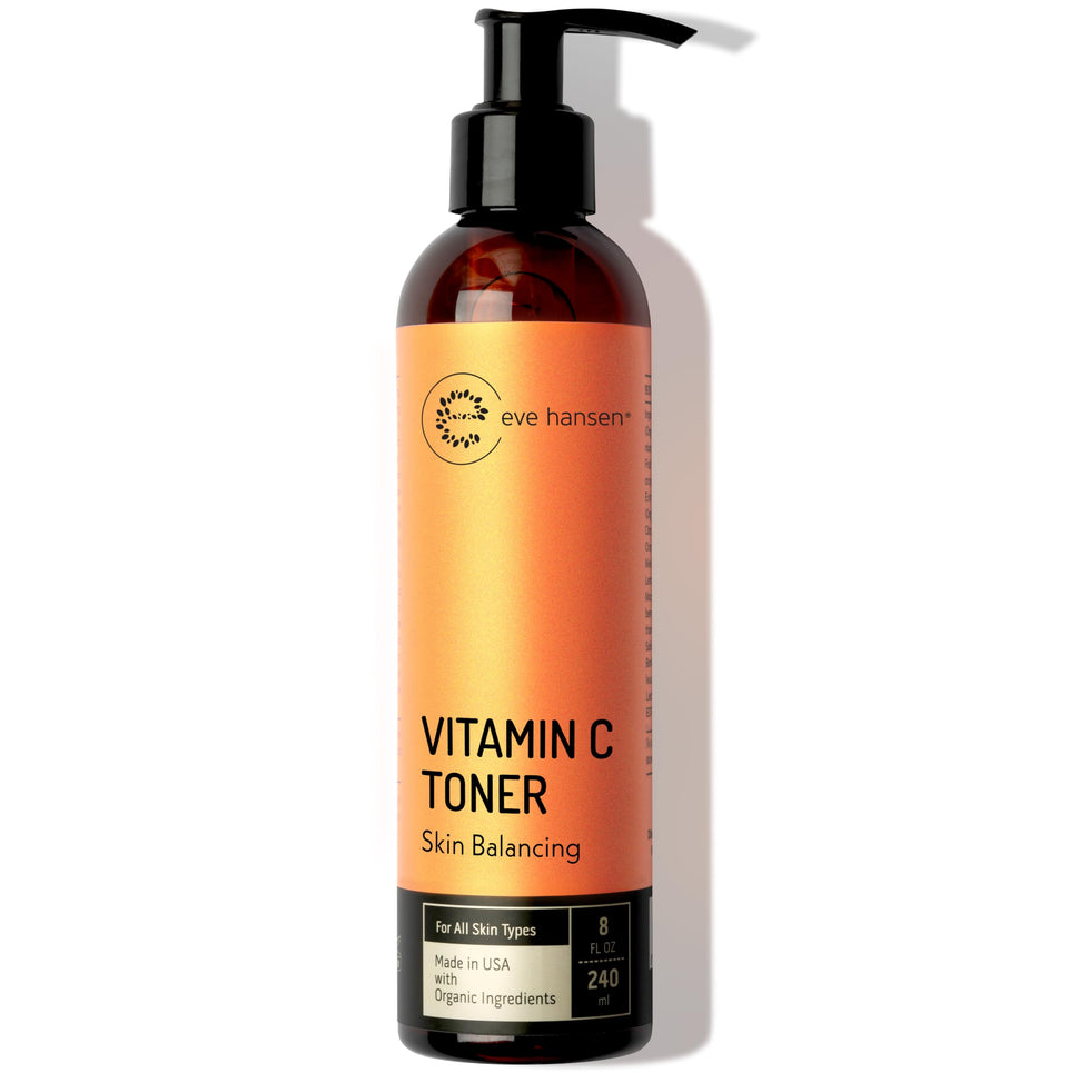Eve Hansen Vitamin C Toner bottle front view for hydrating skin.