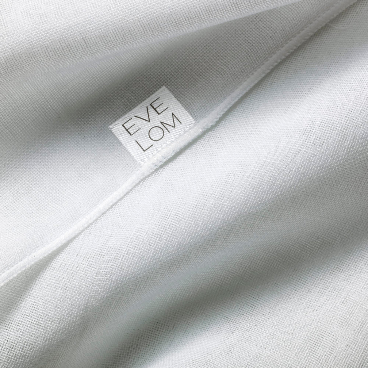 EVE LOM Muslin Cloth air-drying to preserve fibers and longevity.