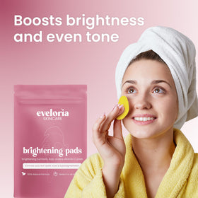 Daily use Eveloria toner pads for face and body routine