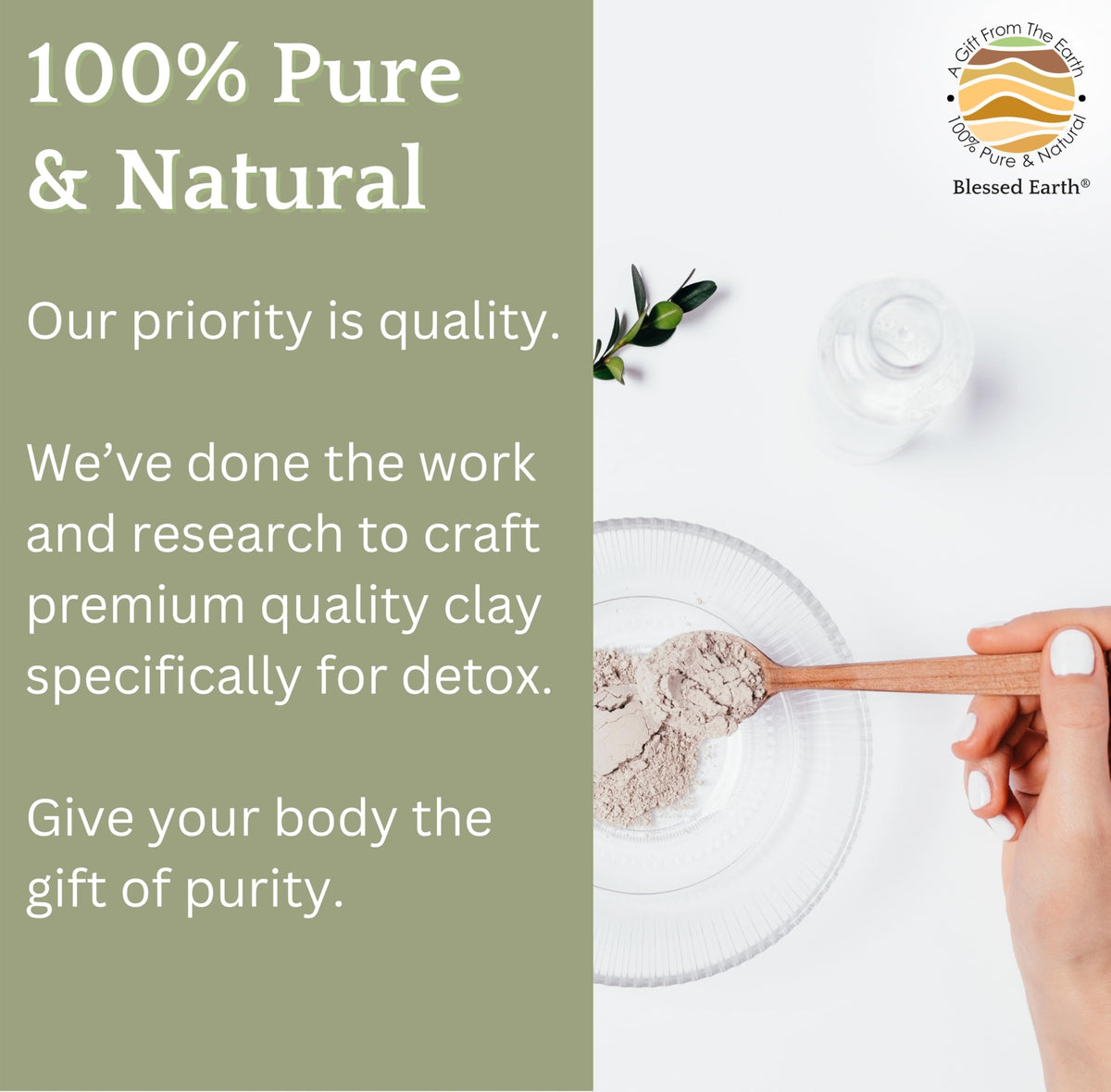 Evenbetternow Blessed Earth Detox Clay Bath 4 lb packaging for family use.