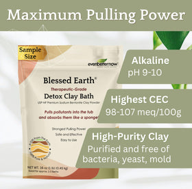 Evenbetternow Blessed Earth Detox Clay Bath 4 lb powder ready for bulk dispersion.