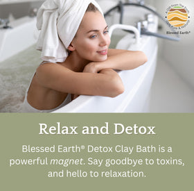 Evenbetternow Blessed Earth Detox Clay Bath dispersion in warm water for a smooth mix.