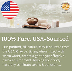 Evenbetternow Blessed Earth Detox Clay Bath soaking scene for a relaxing tub ritual.