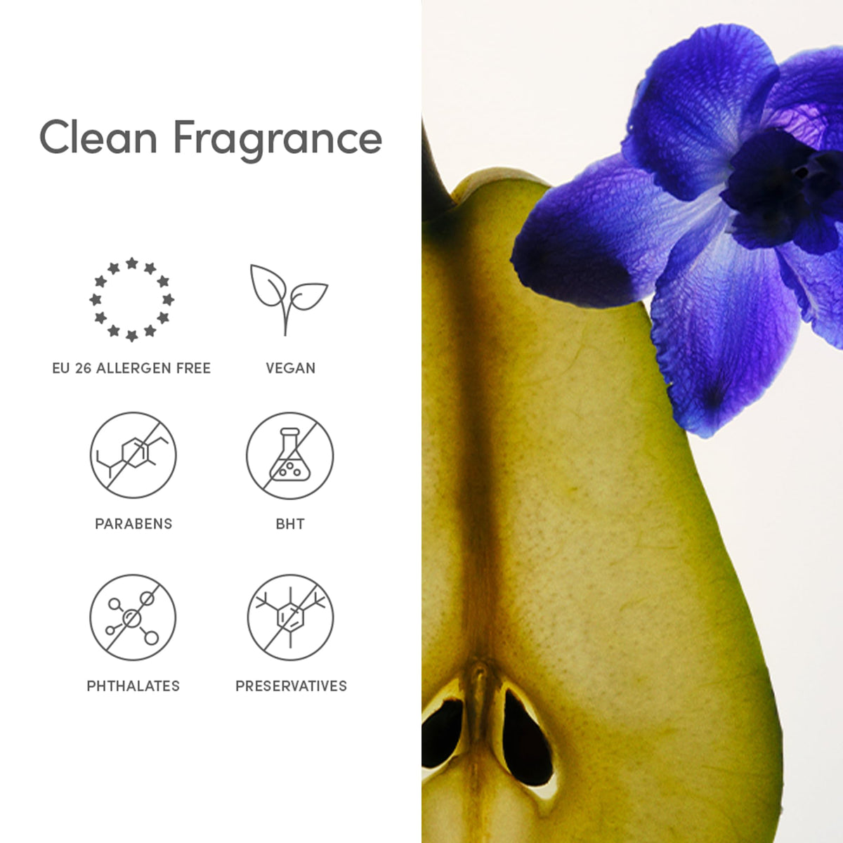 Evereden Supernova bottle close-up with pear and sandalwood