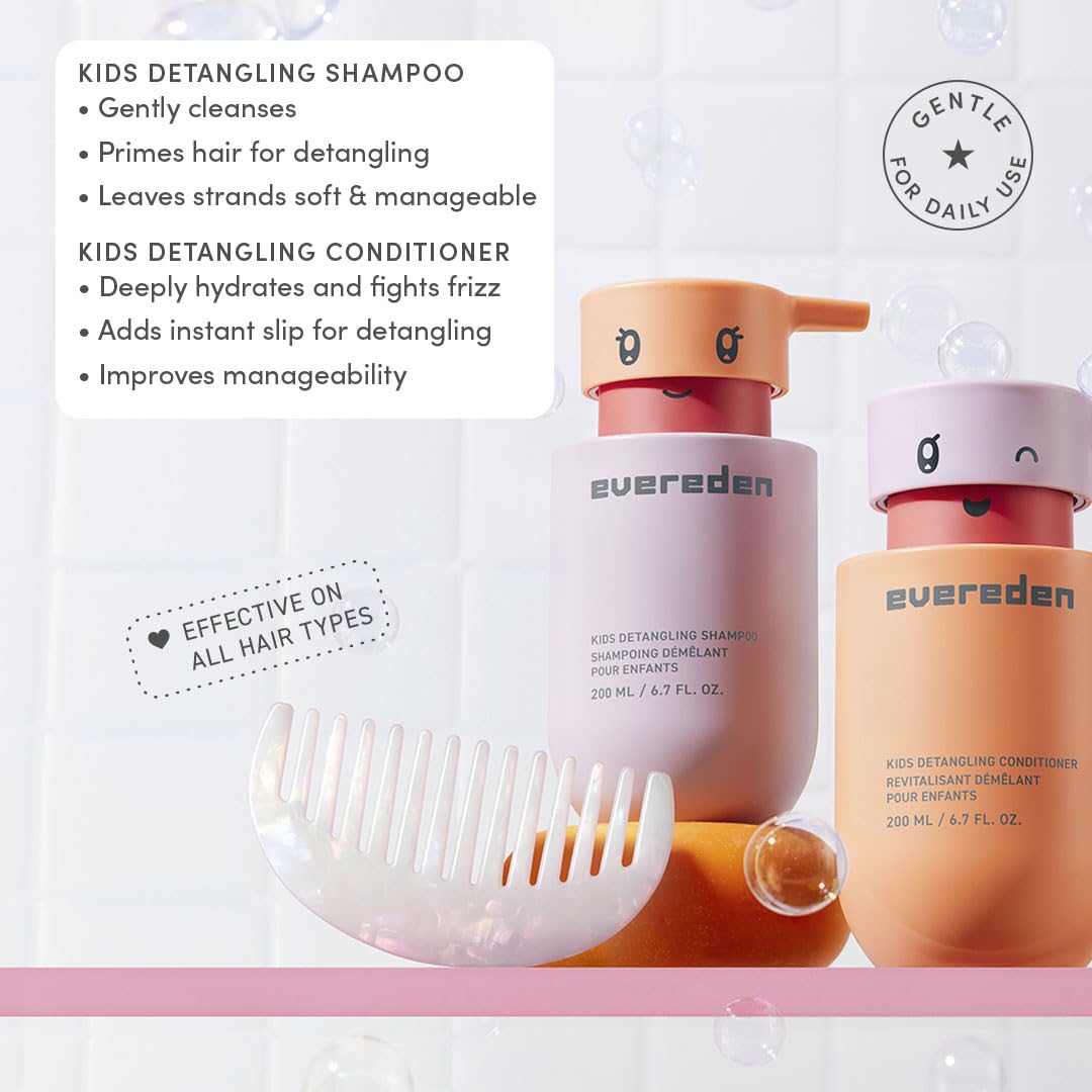 Evereden clean vegan ingredients label highlighting sulfate- and paraben-free formula.