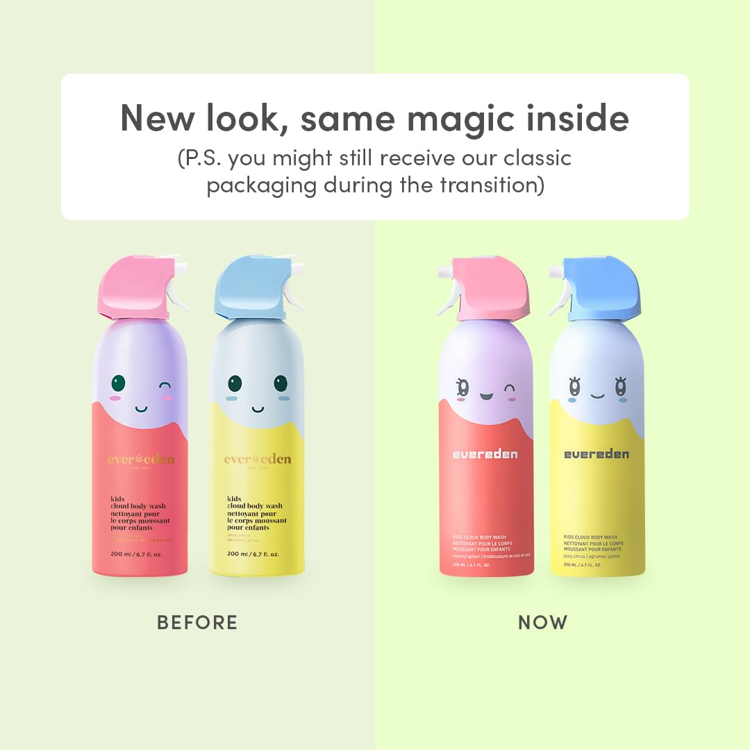 Evereden Cloud Body Wash foamy texture makes bath time fun.