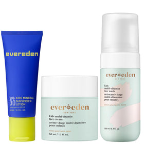 Evereden face wash bottle close-up for gentle daily cleansing.