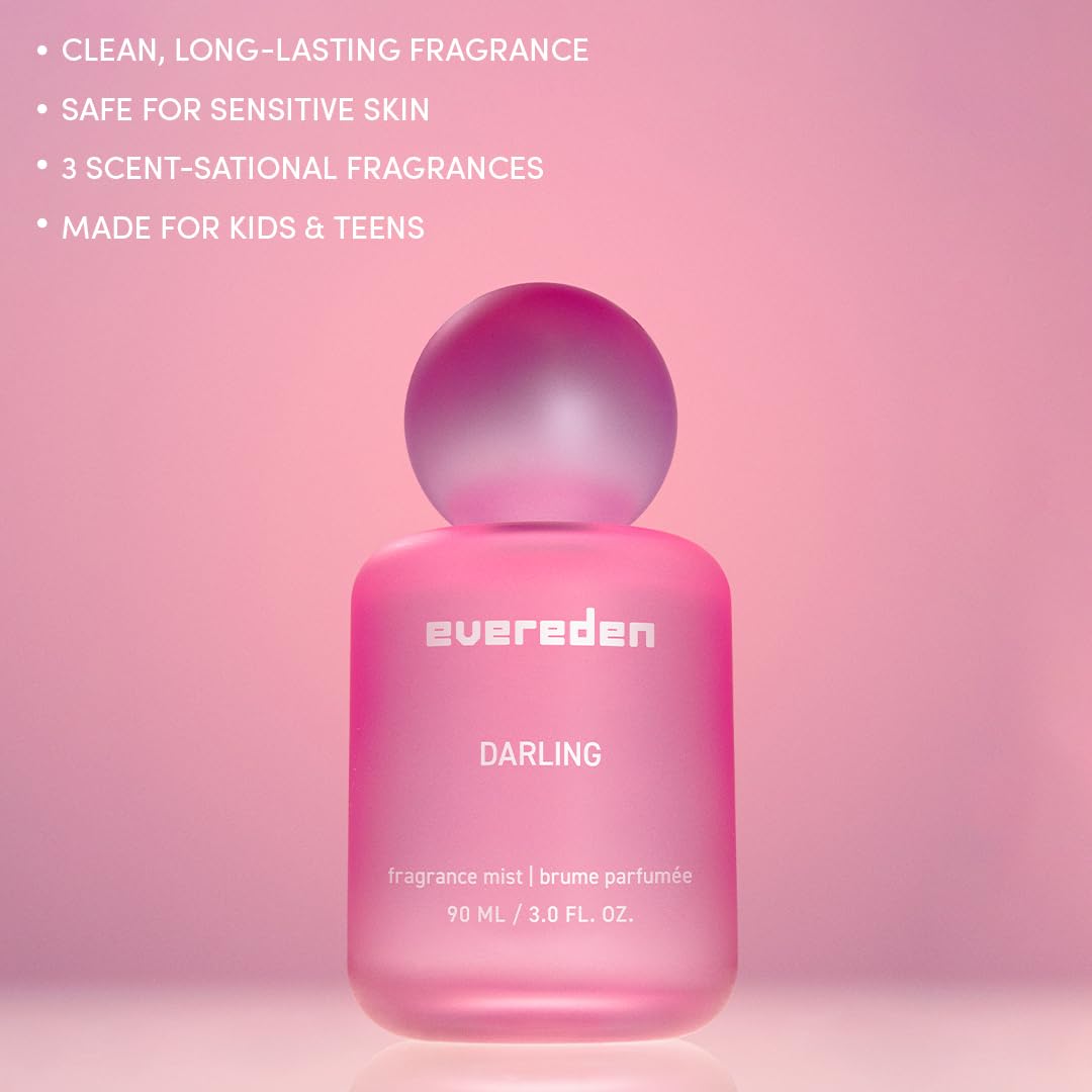 Evereden Darling Sakura fragrance mist bottle close-up for easy daily use.