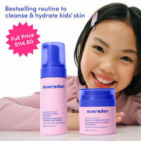 Evereden face cream tube emphasizing hydration and barrier support for delicate skin.