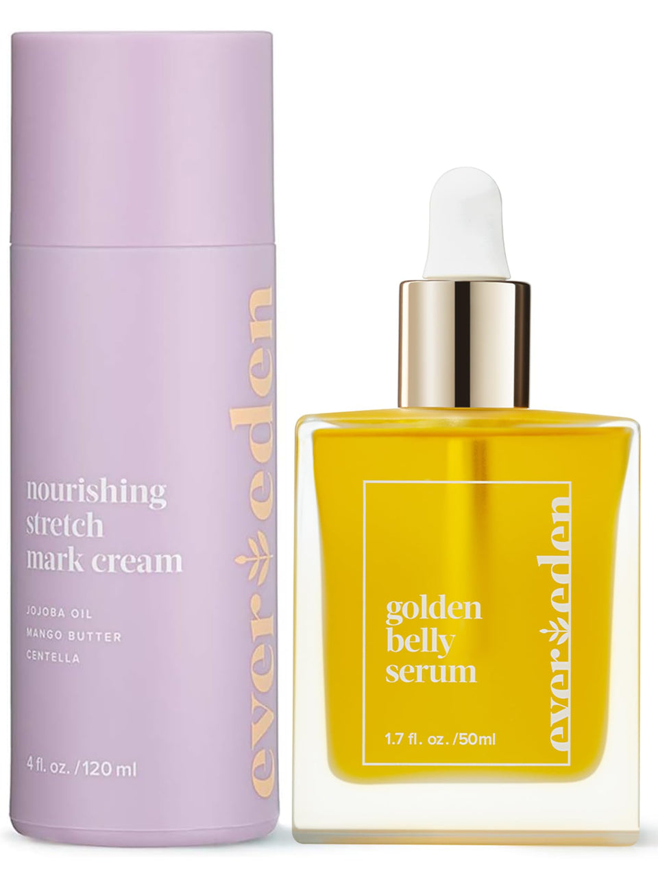 Evereden Golden Belly Oil bottle for hydration during pregnancy.