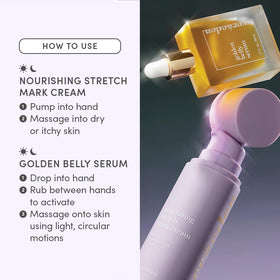 Evereden Golden Belly Serum bottle ready for morning skincare routine.