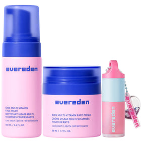 Evereden Happy Kids face wash foamy pump bottle cleanses gently while keeping skin balanced.