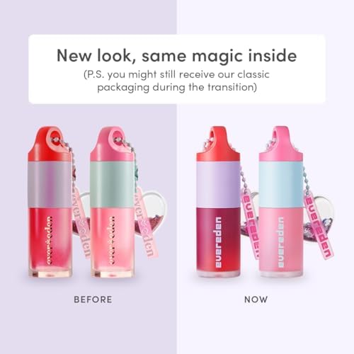 Evereden Happy Kids lip oil peach gloss on lips, hydrates and adds soft color.