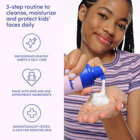 Evereden Spa Headband on child keeps hair away during routine