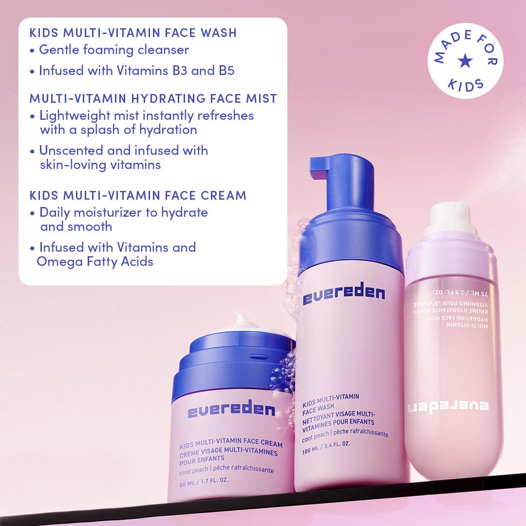 Evereden Kids face lotion cream tube ready for daily hydration.