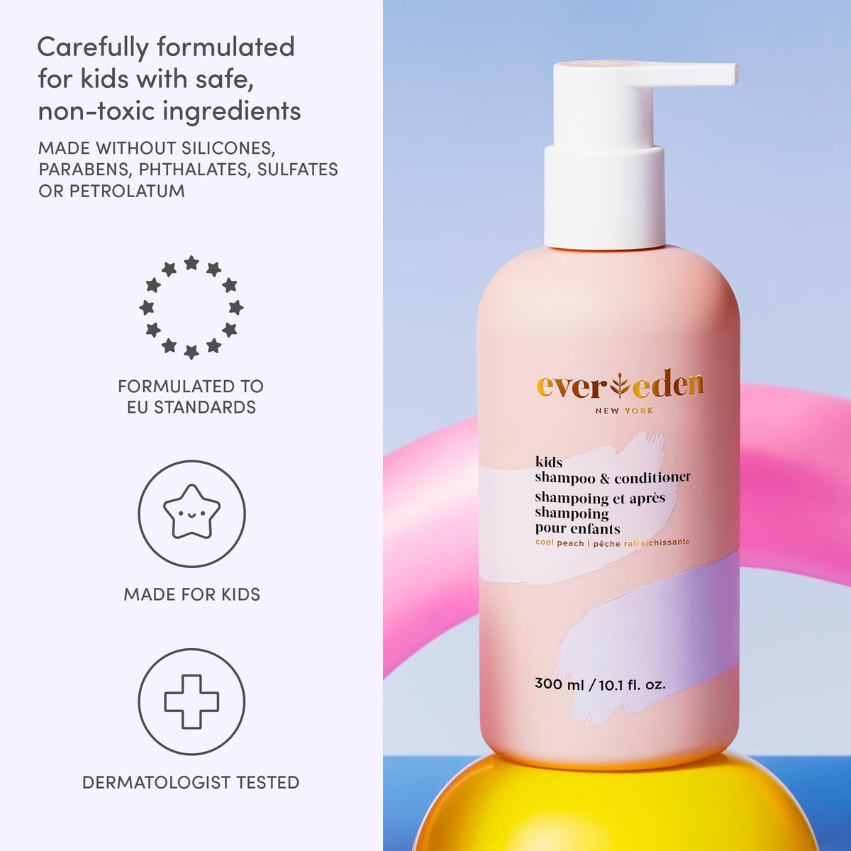 Evereden Kids Hair Set doctor and dermatologist tested for safety.
