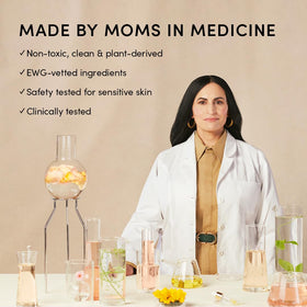 Evereden kids lip balm display with dermatologist-tested label