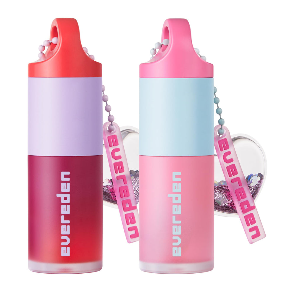 Evereden Kids tinted lip gloss ruby red tube delivers hydrating color.