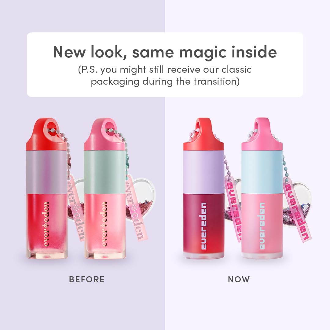 Evereden Kids tinted lip gloss sakura pink tube adds subtle color for daily wear.