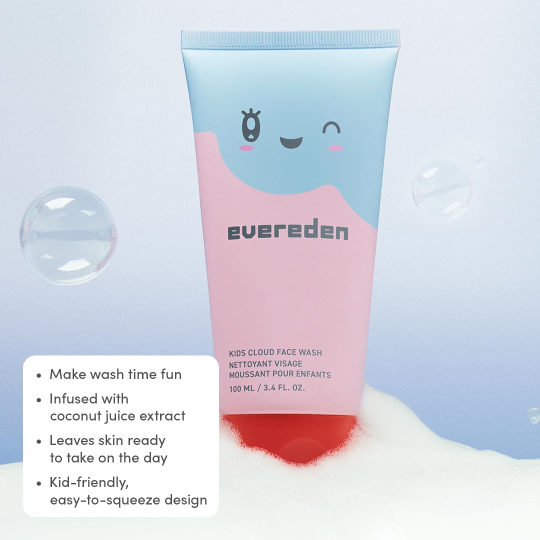 Evereden Kids Travel Set travel-size bottles for TSA-friendly routines.