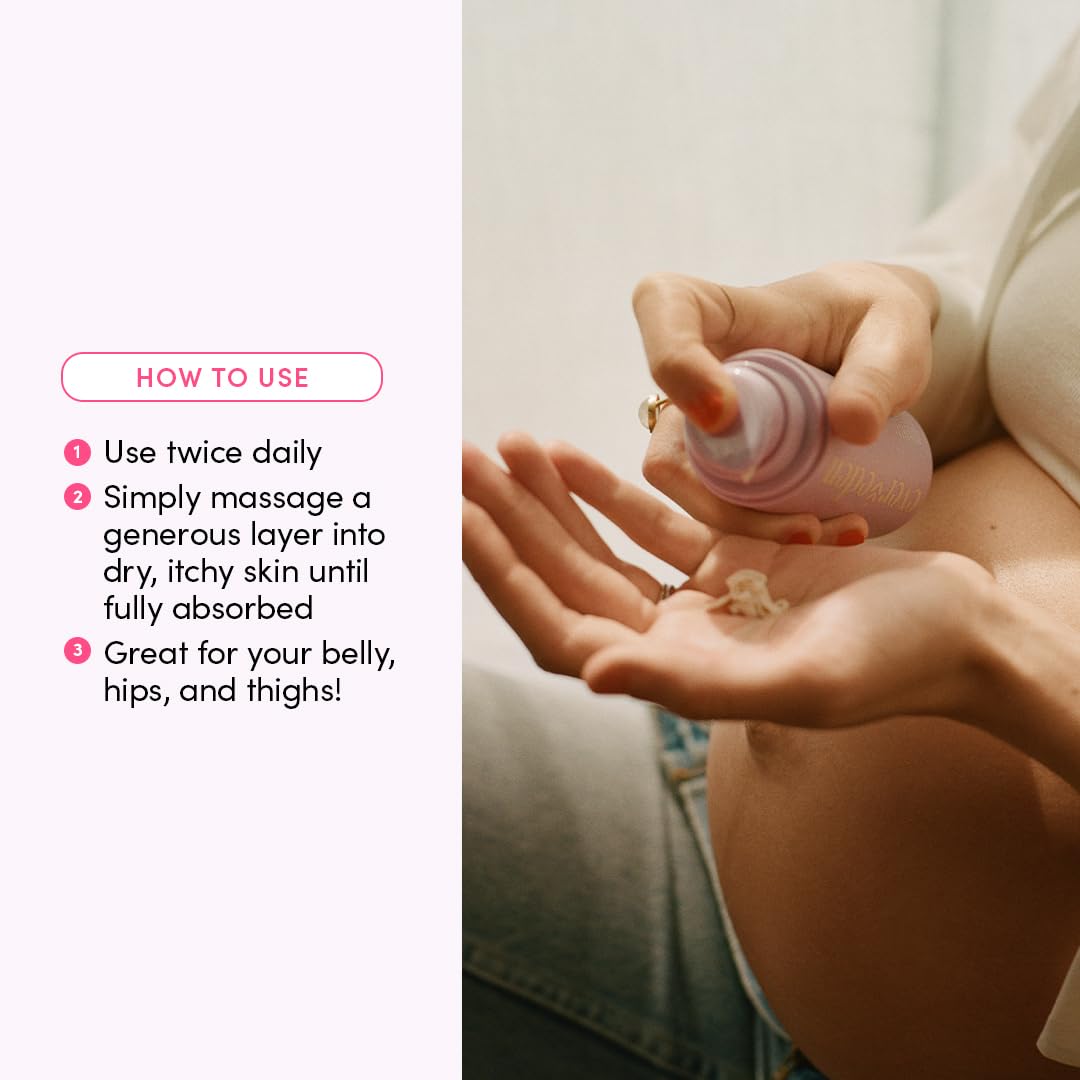 Evereden Nourishing Stretch Mark Cream absorbs quickly with a non-greasy, hydrating feel
