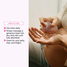 Evereden Nourishing Stretch Mark Cream absorbs quickly with a non-greasy, hydrating feel