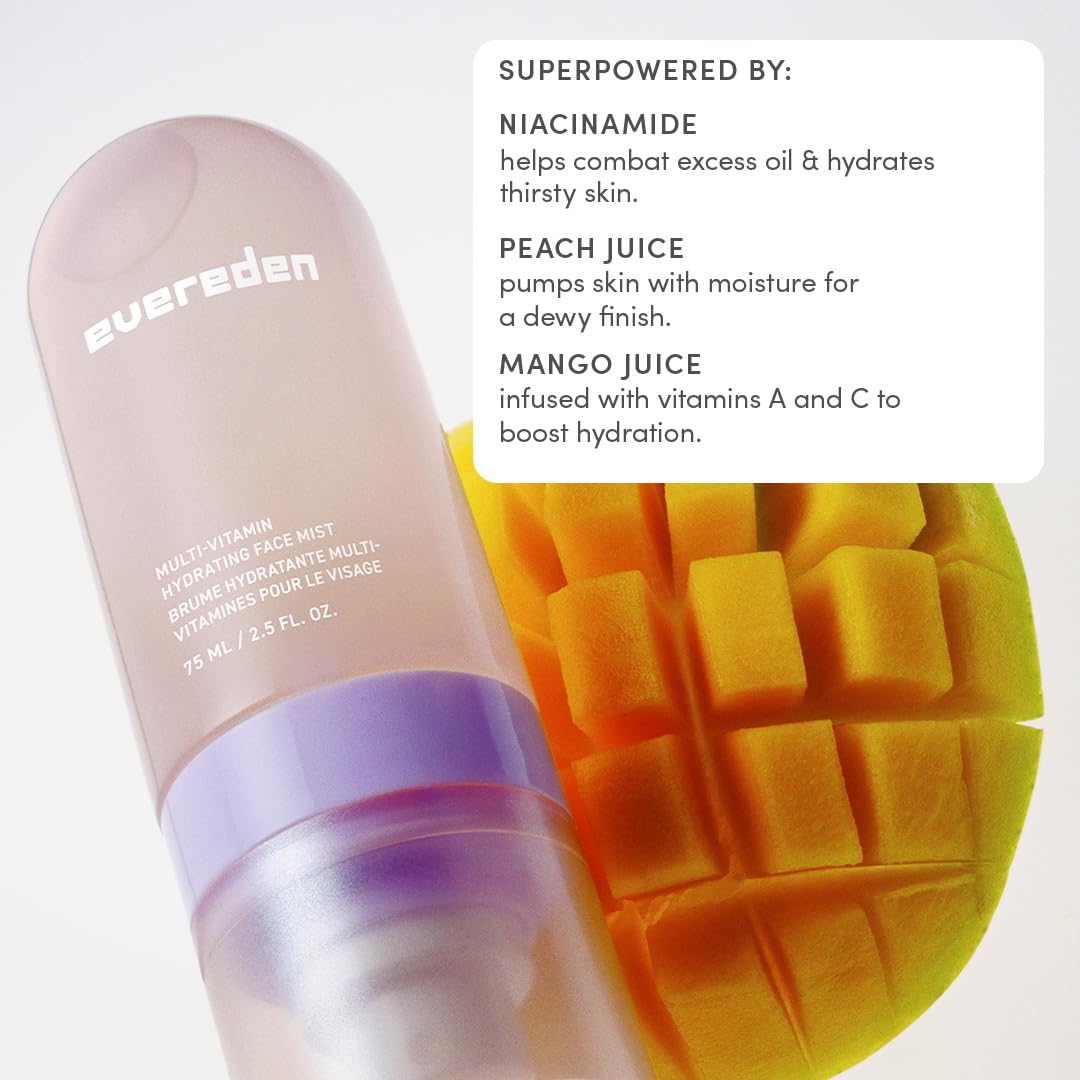Evereden vegan, dermatologist-tested packaging and label highlighting clean skincare