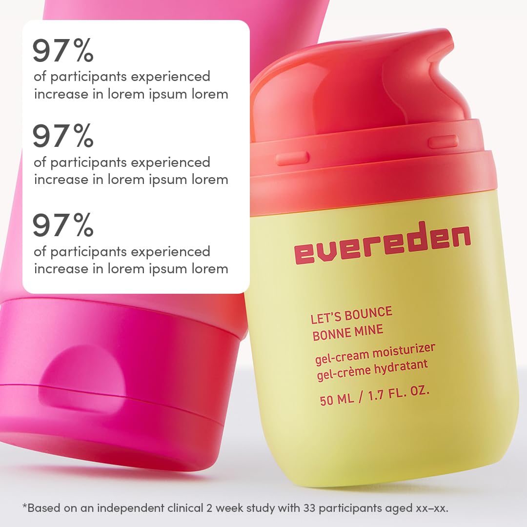 Evereden Lets Bounce Gel-Cream texture close-up for daily skin comfort