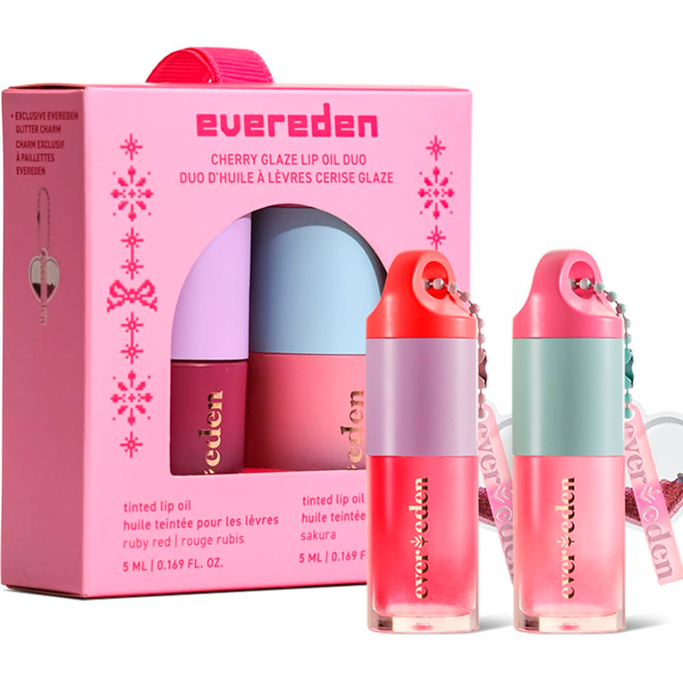 Evereden Ruby Red kids lip gloss tube adds hydrating color for playful moments